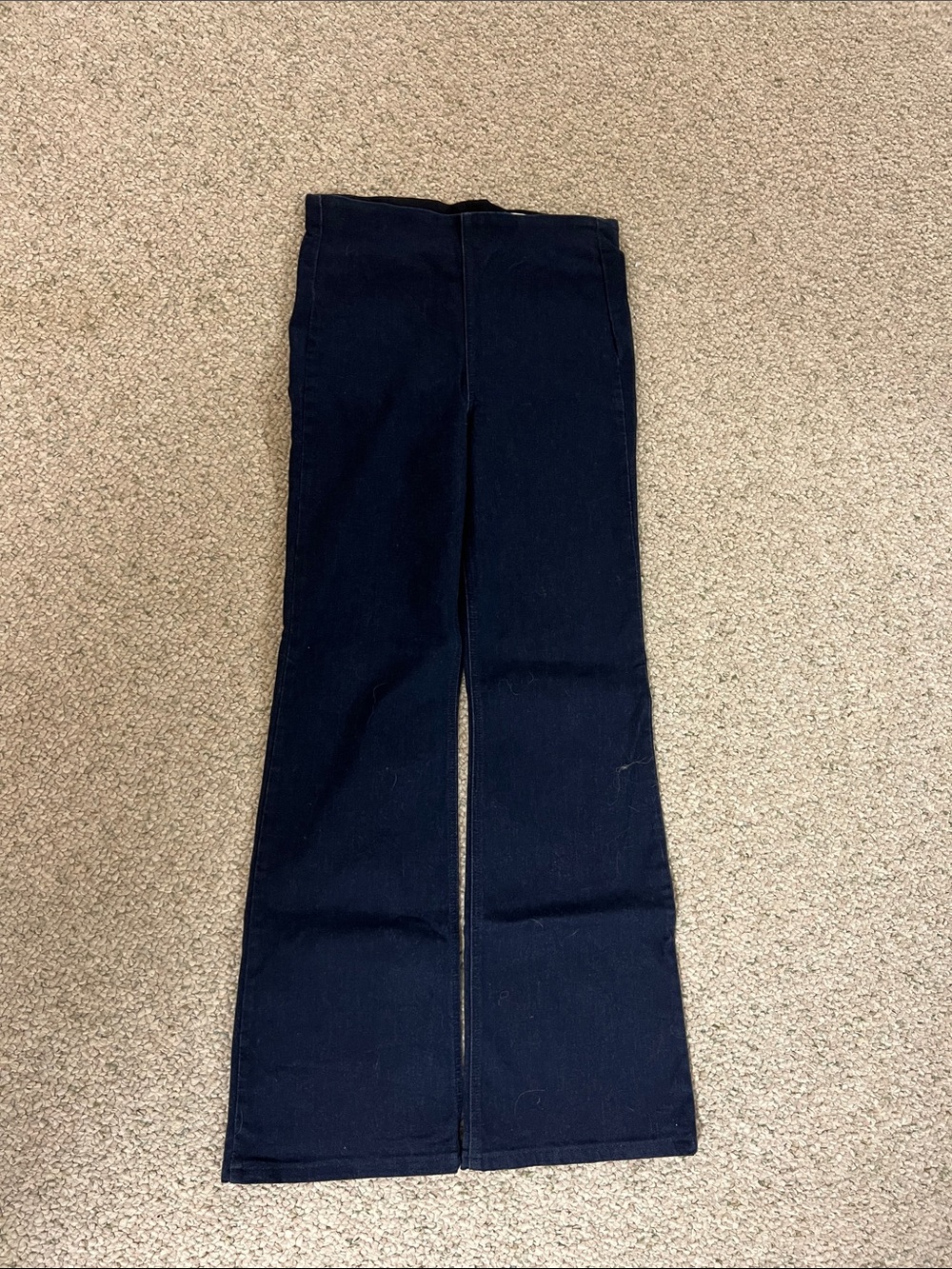 rag & bone Women's Dark Navy Wide Leg Jeans